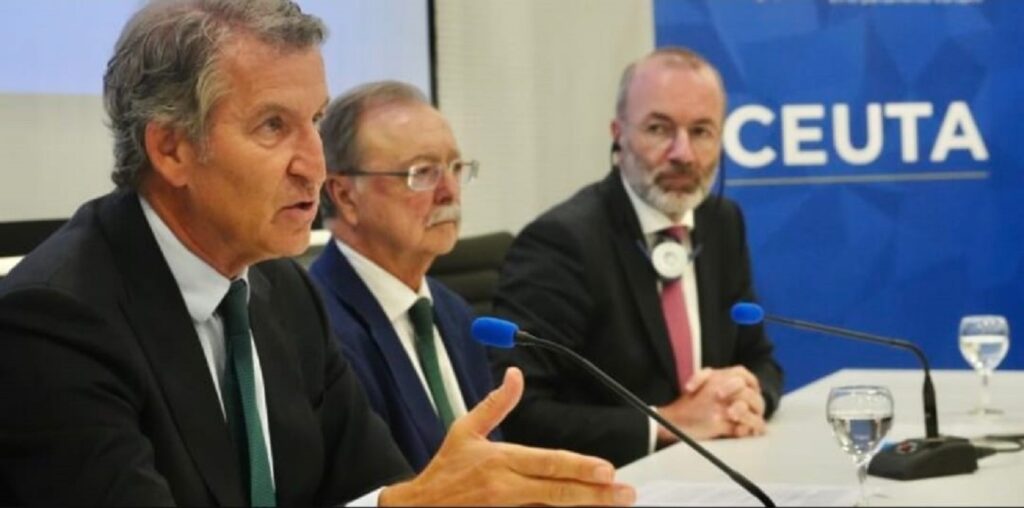 أزمة سبتة والمغرب ومانفريد فيبر خلال زيارته إلى سبتة