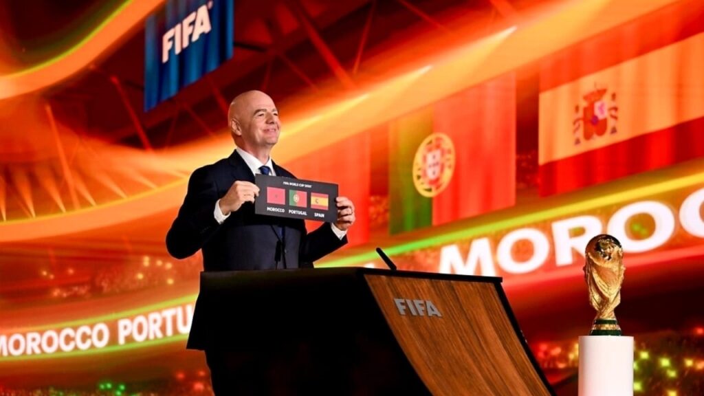 الإخلاء القسري وتجريم العلاقات.. أمنستي تطالب الفيفا بضمانات ملزمة من المغرب قبل مونديال 2030 حقوق الإنسان في مونديال 2030 ورسالة منظمة العفو الدولية إلى رئيس الفيفا بشأن ضمانات المغرب وإسبانيا والبرتغال