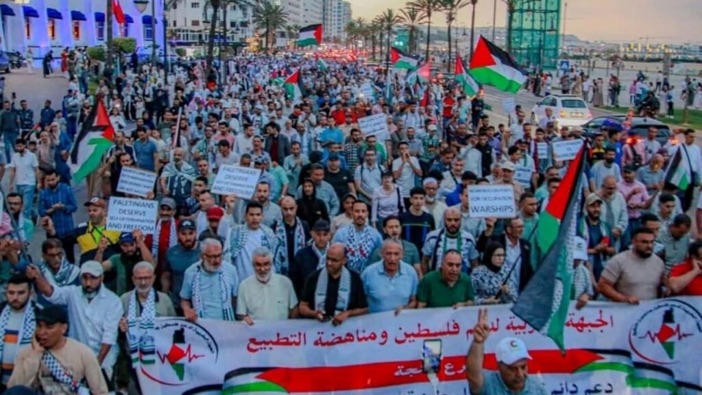 «اعتداءات طالت أطفالاً».. الاشتراكي الموحد يحمل سلطات طنجة المسؤولية ويطالب بتحقيق احتجاجات طنجة الداعمة لفلسطين واتهامات الحزب الاشتراكي الموحد بتعنيف محتجين بينهم أطفال خلال التدخل الأمني